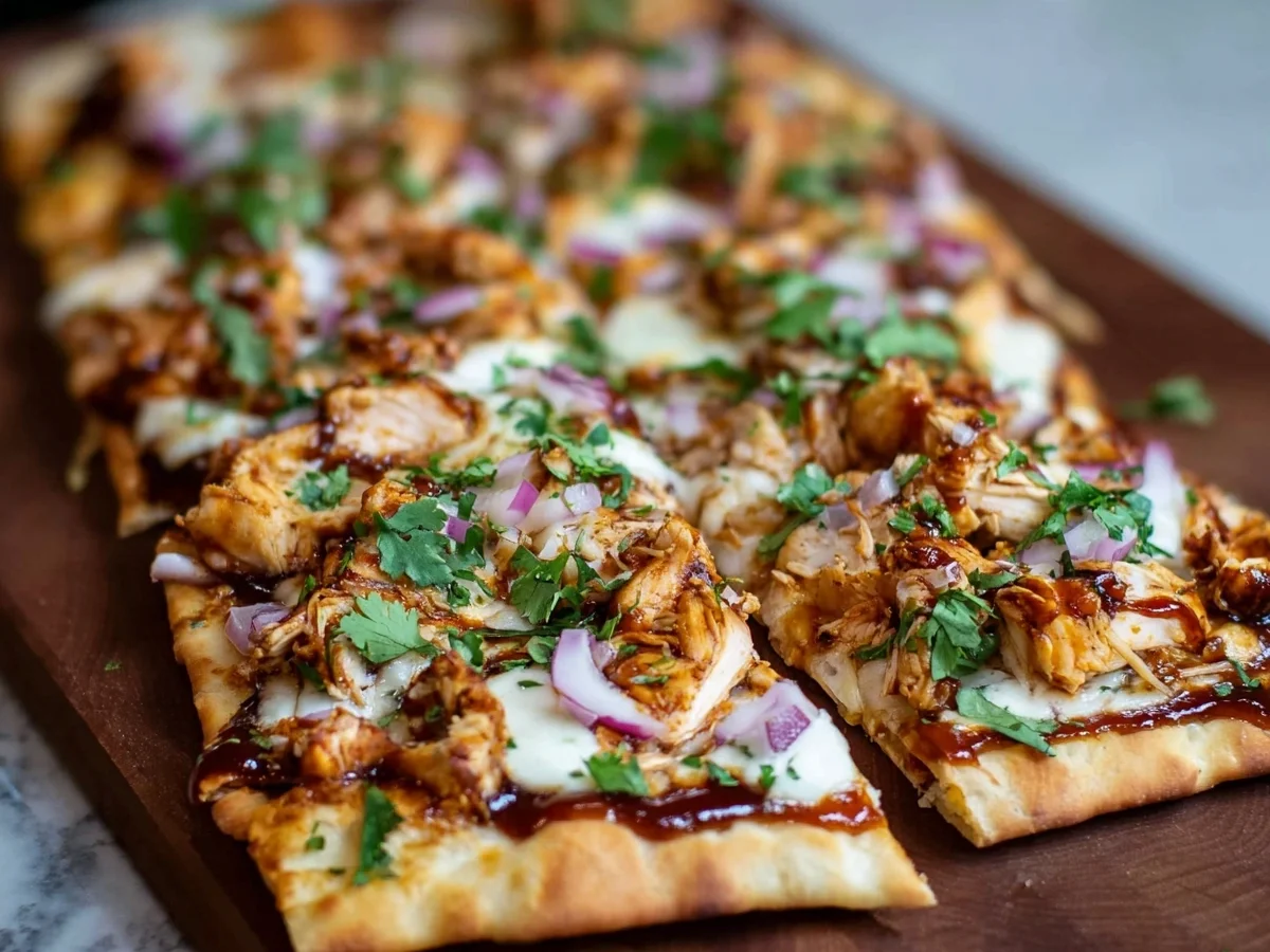 BBQ Chicken Flatbread: High Protein, Quick Dinner Recipe - Image 1