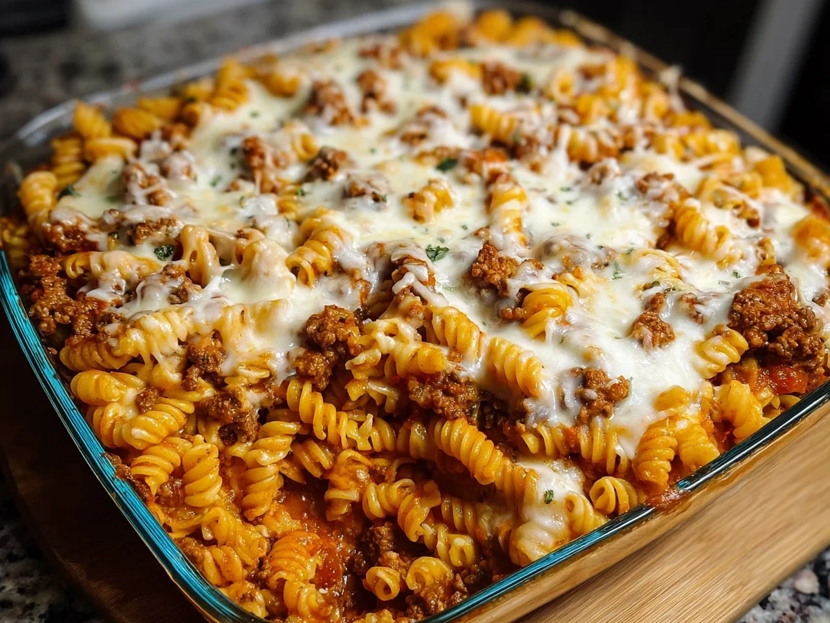 Cottage Cheese Protein Pasta Bake with Ground Beef - Image 1