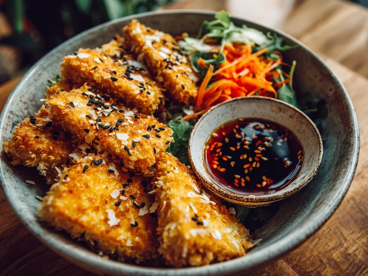 Crispy Coconut Tofu Bowl: Plant-Based Dinner Recipe - Image 2