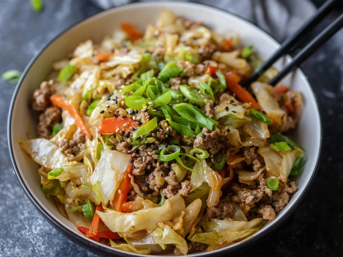 Easy Keto Egg Roll in a Bowl: Quick Asian Dinner - Image 2