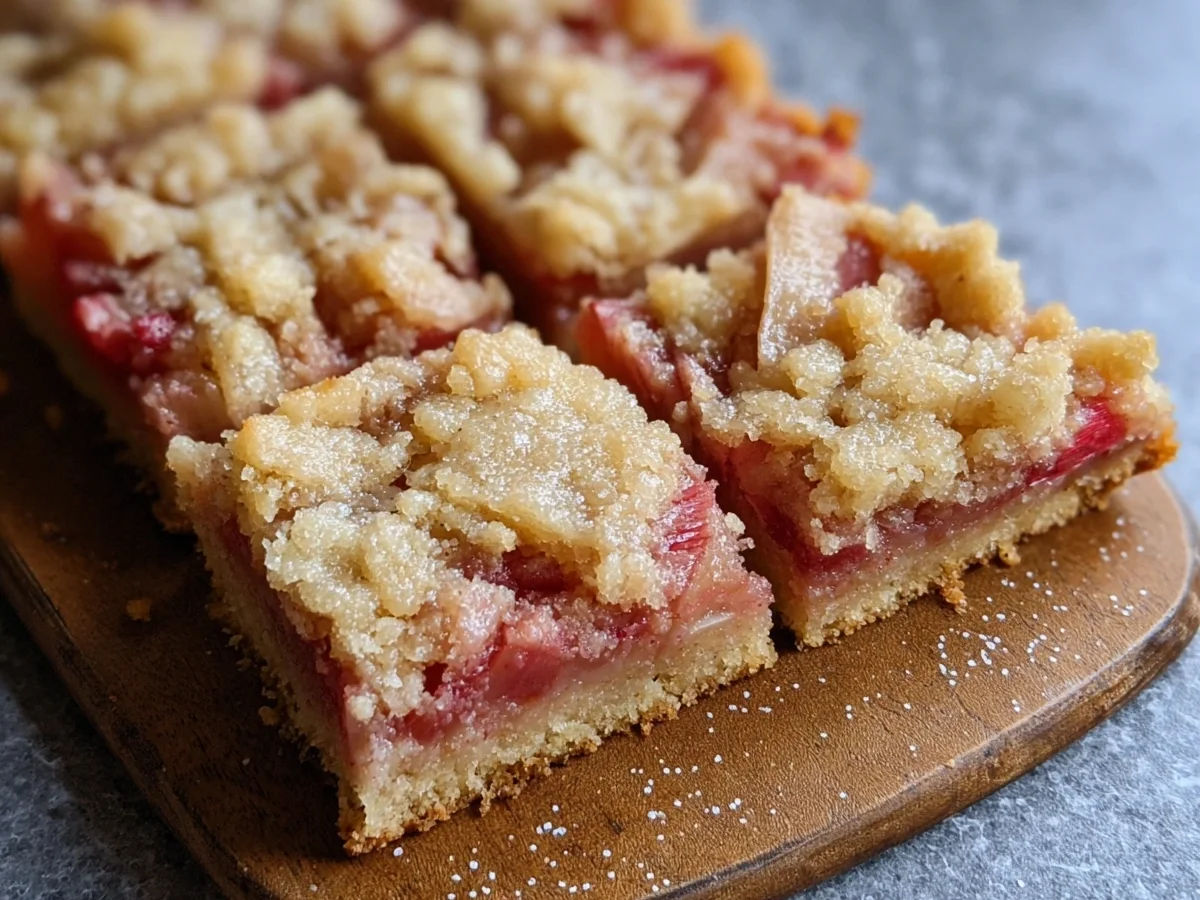 Easy Rhubarb Bars with Buttery Crust - Image 2