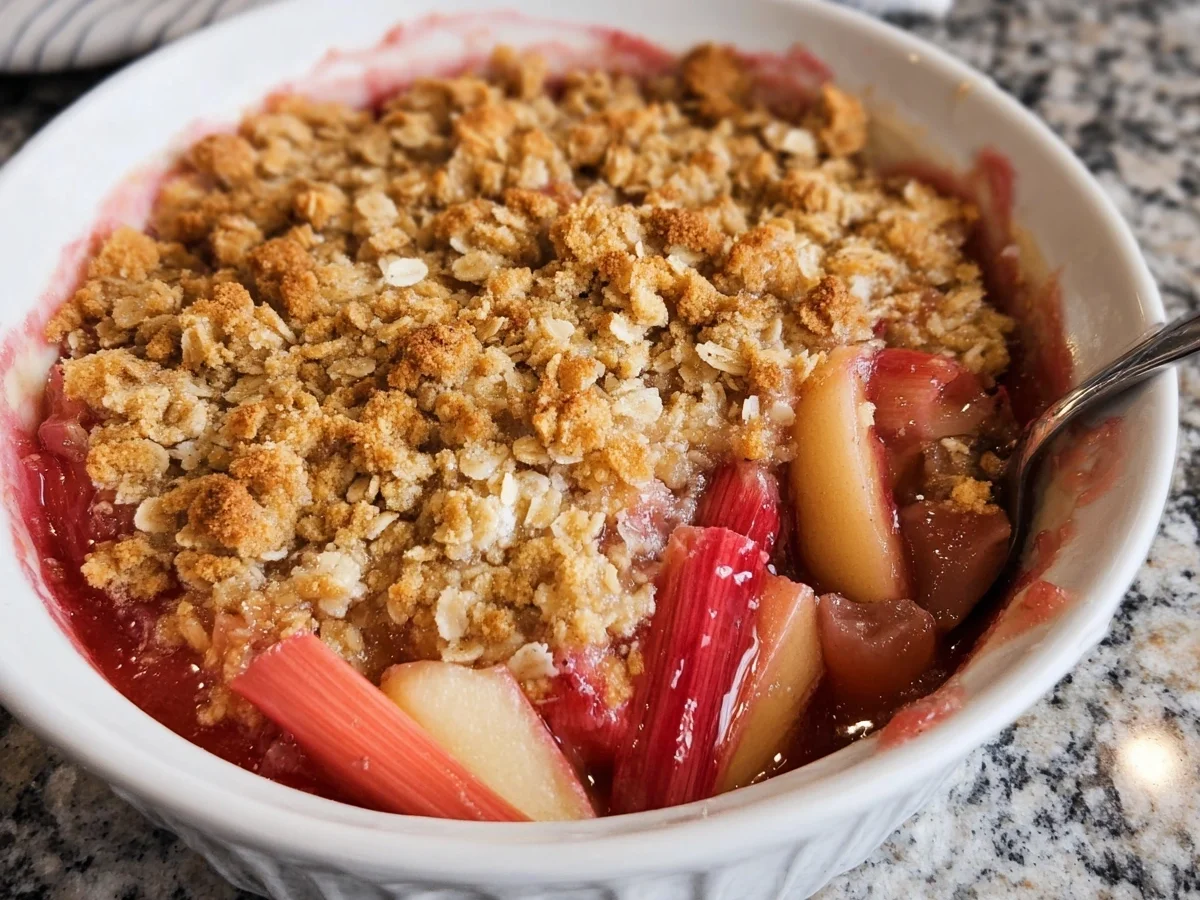 Easy Rhubarb Crisp: Quick & Delicious Dessert - Image 1