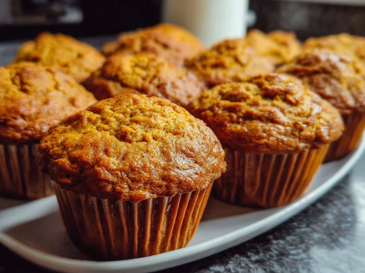 Fluffy High Protein Pumpkin Muffins with Greek Yogurt - Image 2