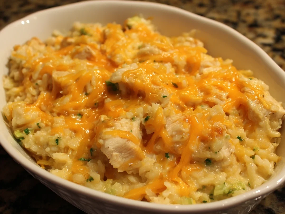 Healthy Chicken Cauliflower Rice Casserole - Image 1