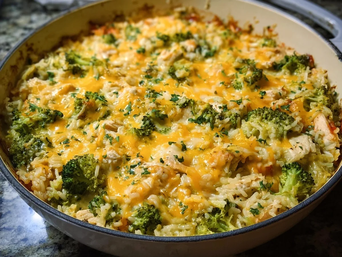 High-Protein Chicken Broccoli Rice Casserole - Image 1