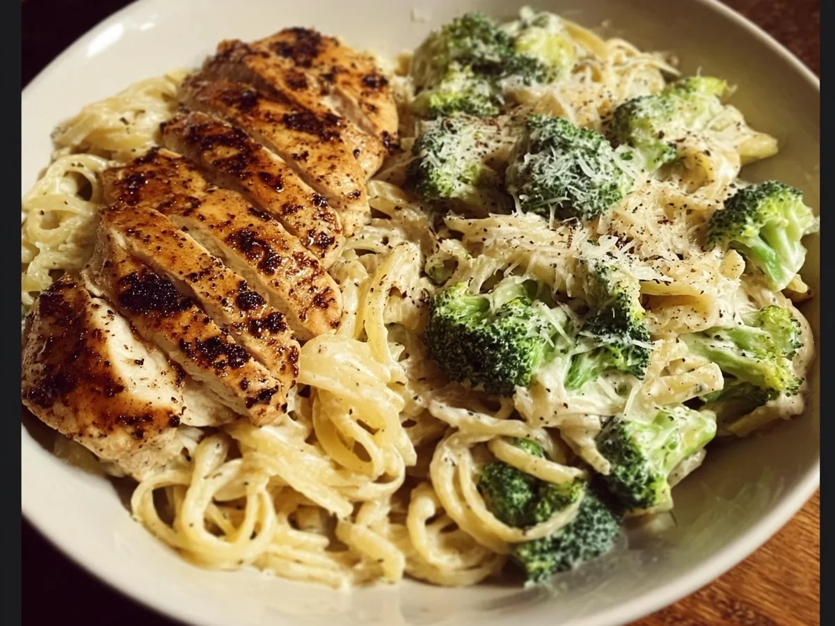 High Protein Skinny Chicken Broccoli Alfredo Recipe - Image 2