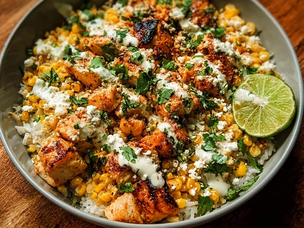 High-Protein Street Corn Chicken Rice Bowl Recipe - Image 2