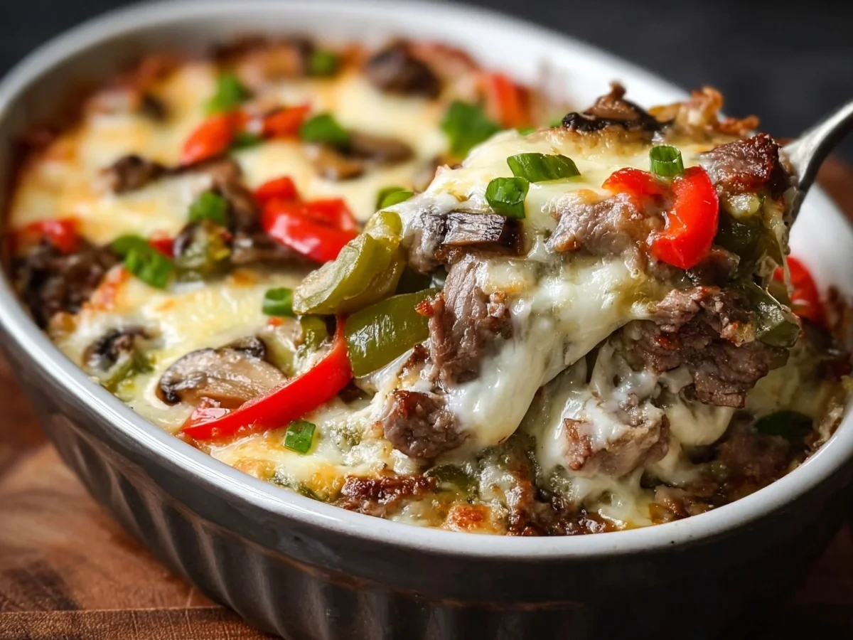 Keto Philly Cheesesteak Casserole: Low Carb Dinner - Image 2