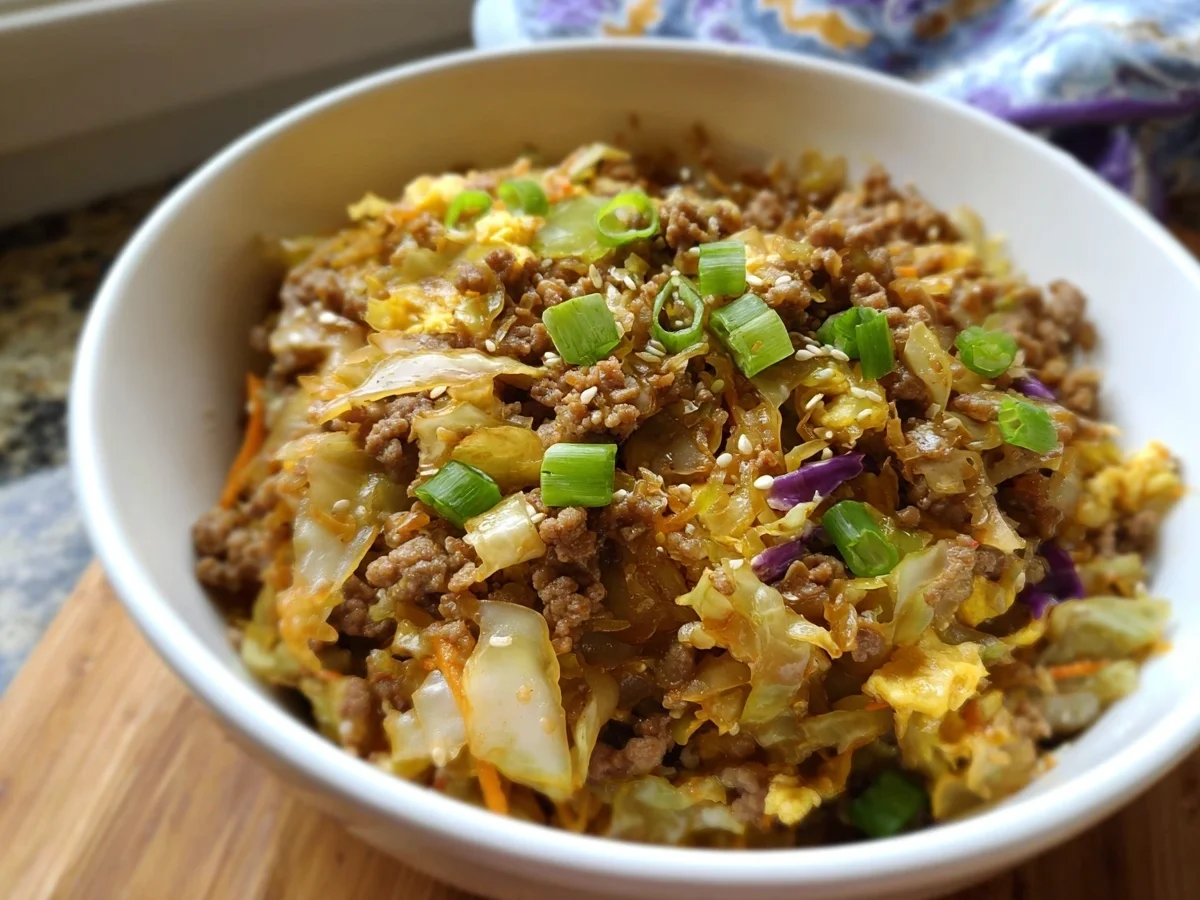 Low-Carb Egg Roll Bowl: Quick 15-Min Meal - Image 2