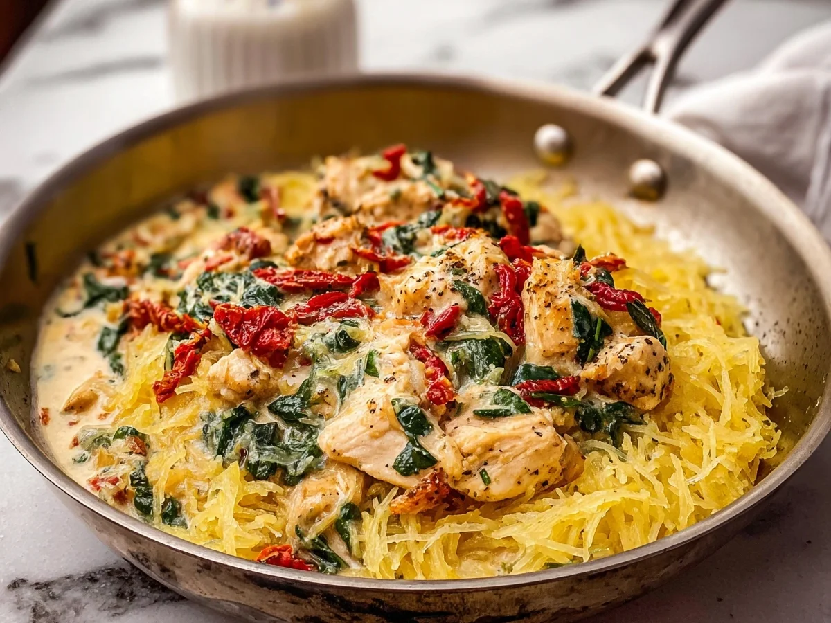Low Carb Tuscan Chicken & Spaghetti Squash Recipe - Image 2