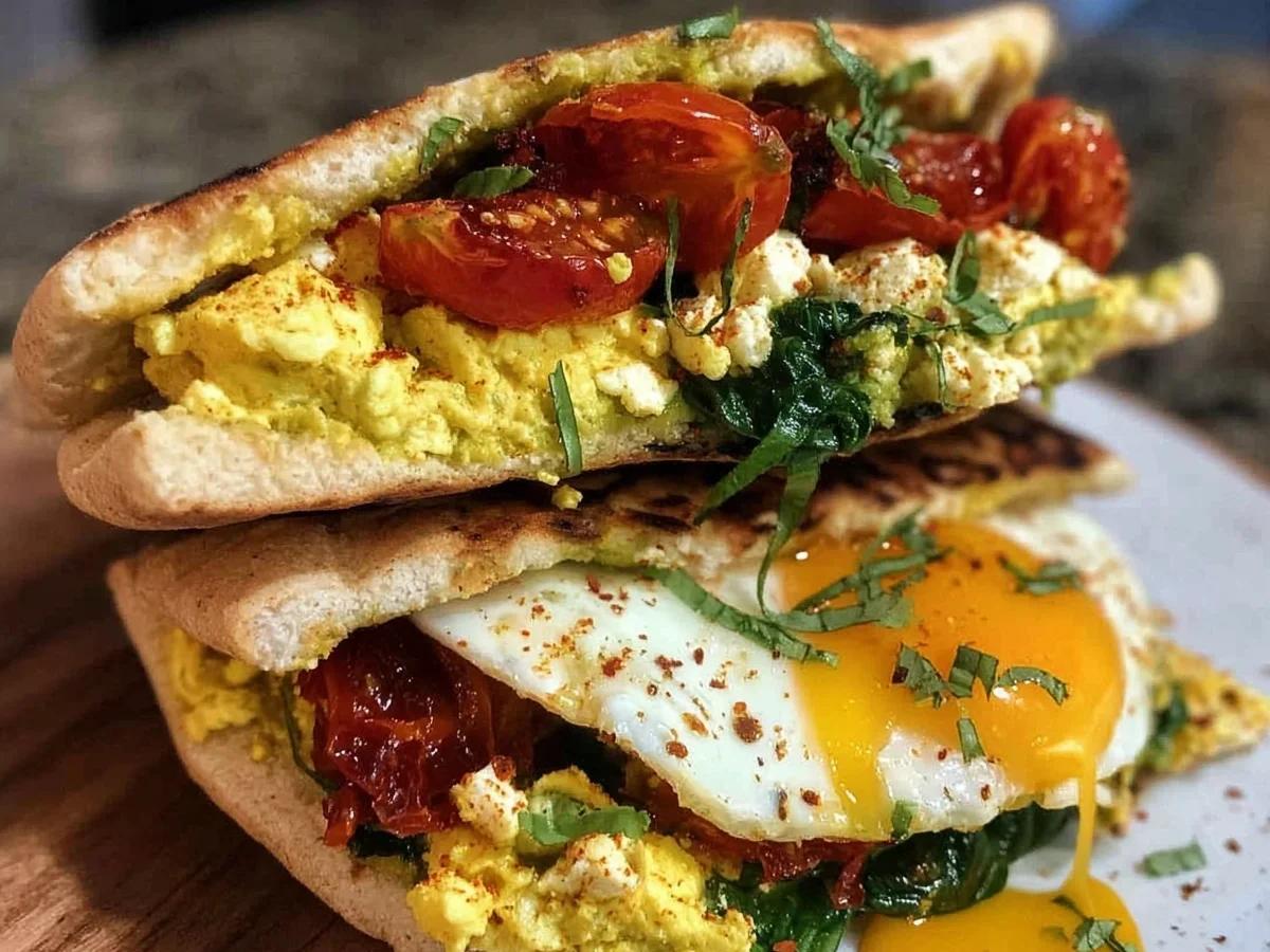 Mediterranean Breakfast Sandwich: Quick, High Protein - Image 1