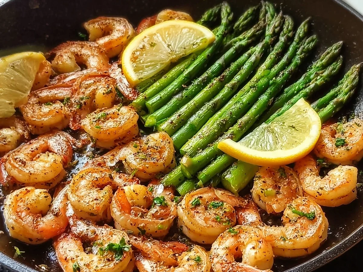 Quick Lemon Garlic Shrimp & Asparagus Dinner - Image 2