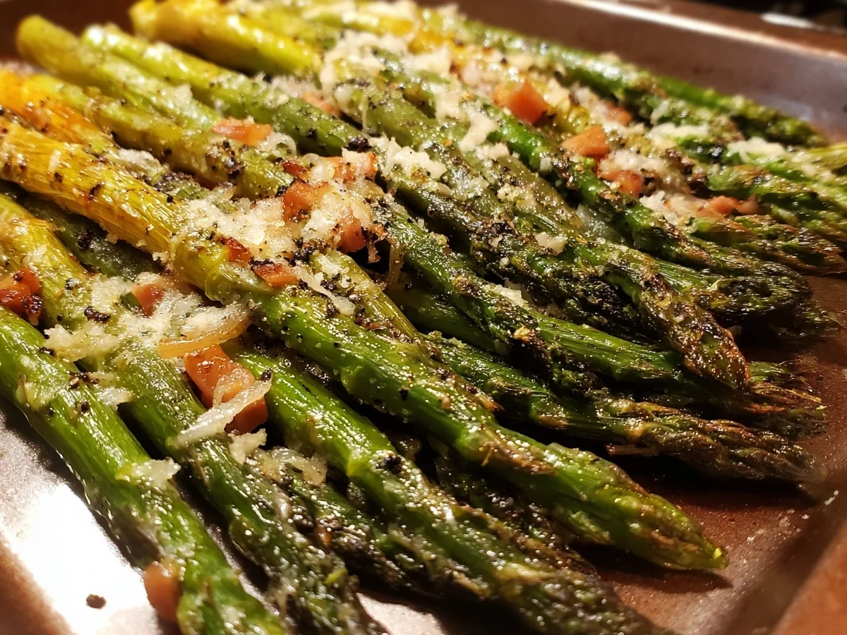 Roasted Parmesan Asparagus with Turkey Ham - Image 1