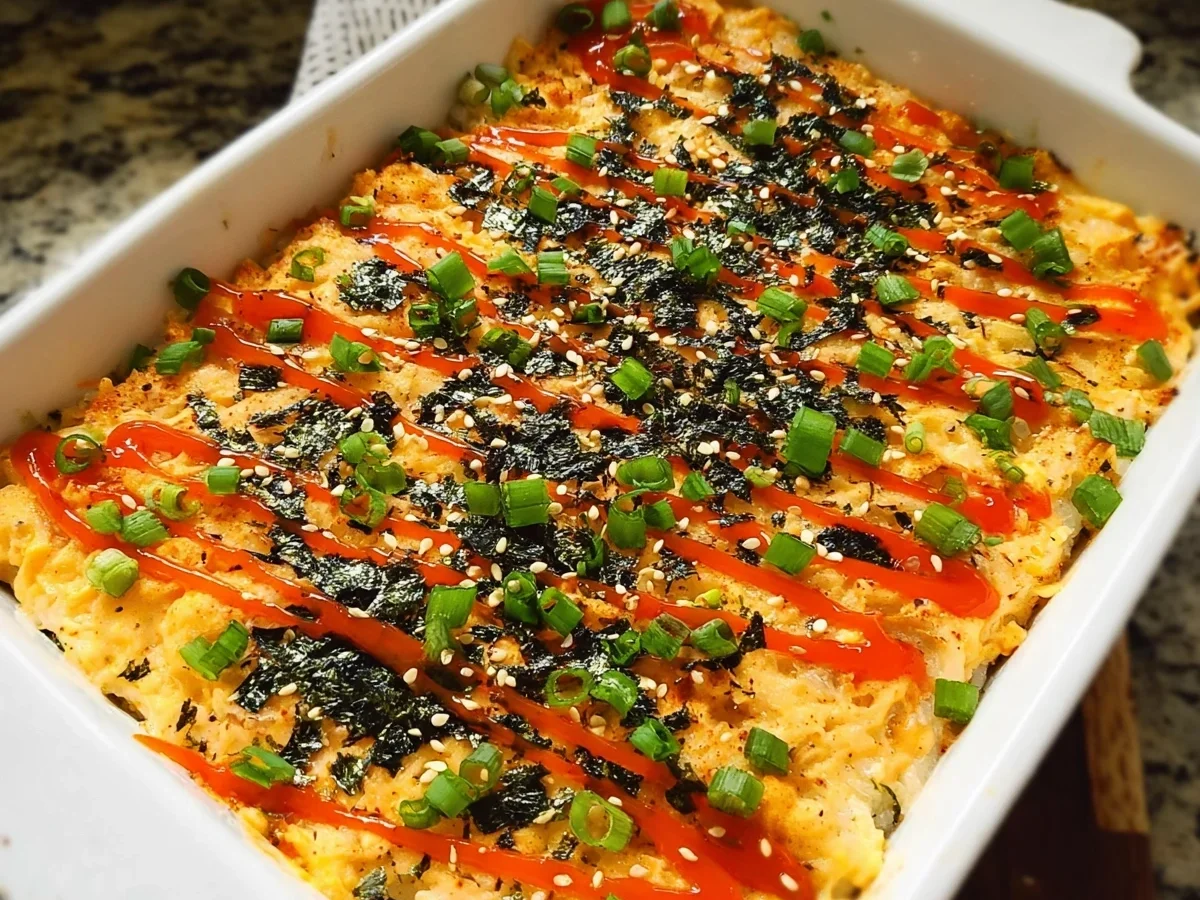 Salmon Sushi Bake: Creamy, Spicy & Family-Friendly - Image 1