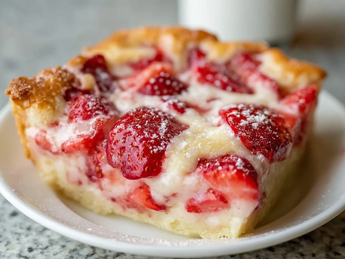 Strawberry Rhubarb Custard Dessert Recipe - Image 1
