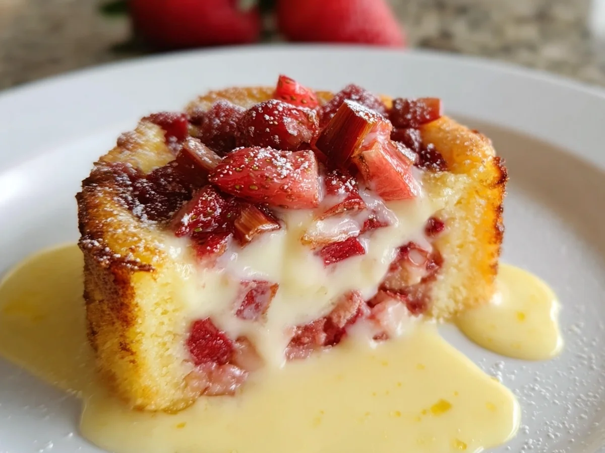 Strawberry Rhubarb Custard Dessert Recipe - Image 2