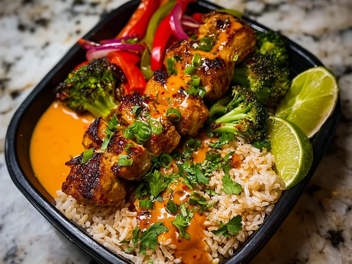 Sweet Chili Chicken Meal Prep Bowl: Protein-Packed - Image 2