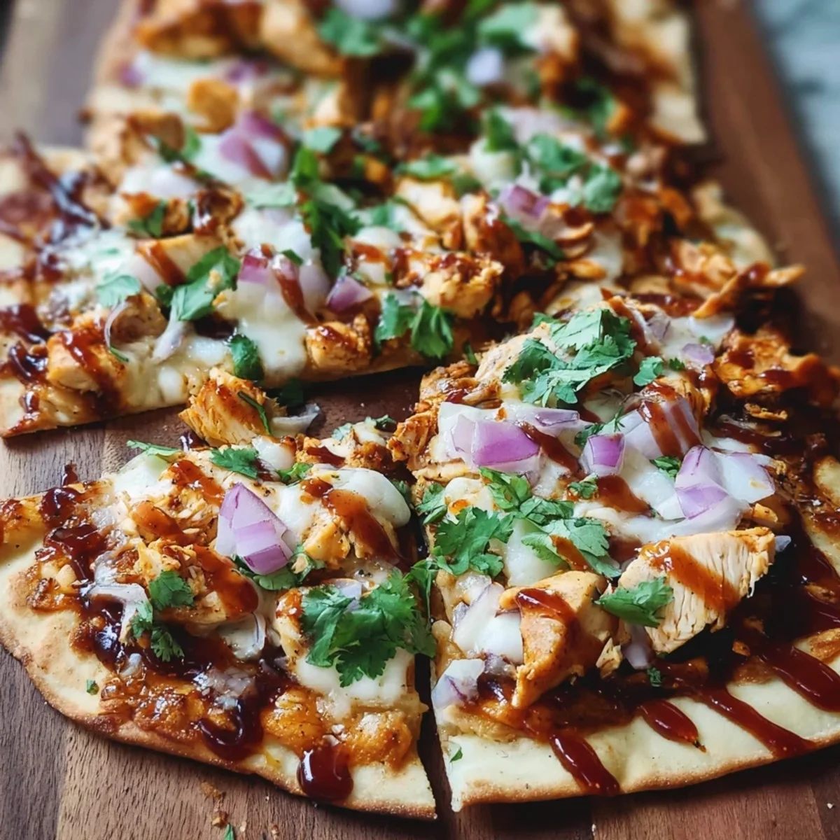 BBQ Chicken Flatbread: High Protein, Quick Dinner Recipe