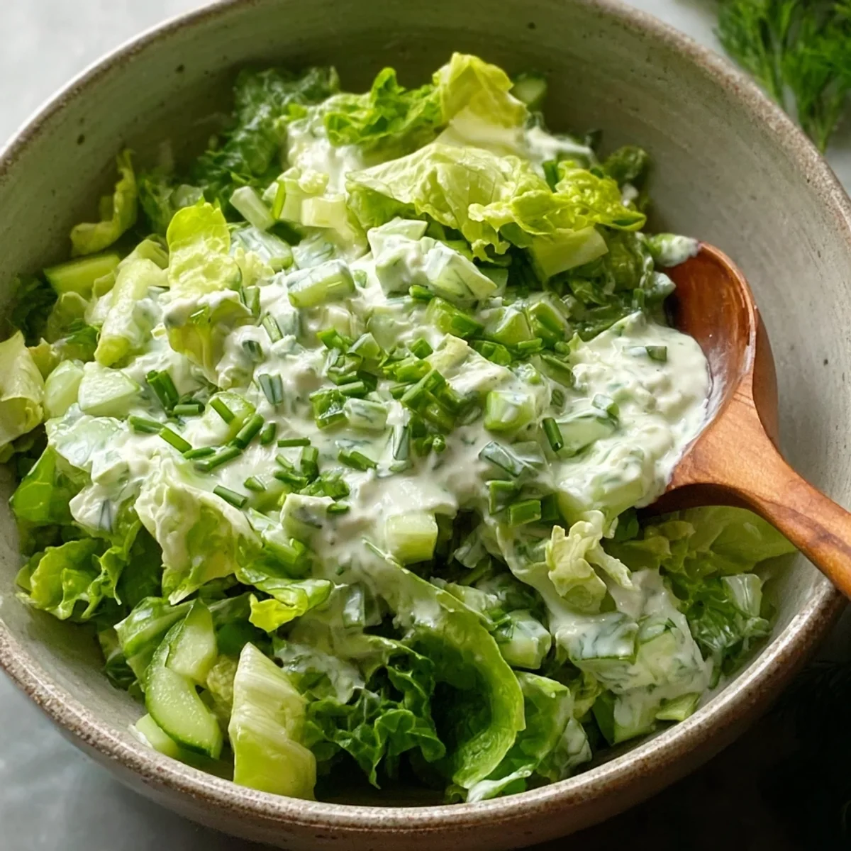 Creamy Green Goddess Salad Recipe