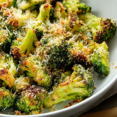Crispy Parmesan Crusted Broccoli Florets