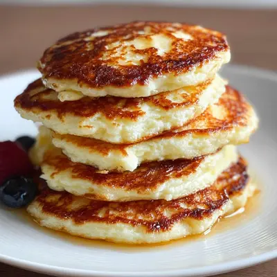 Fluffy High Protein Cottage Cheese Pancakes Recipe
