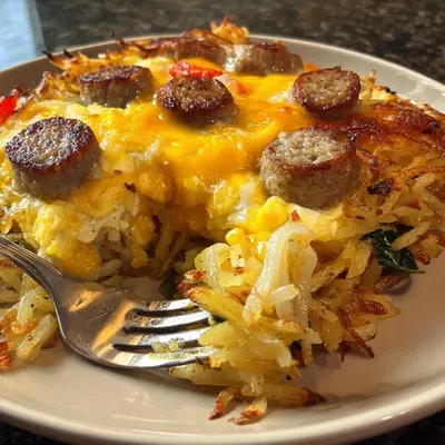 High-Protein Loaded Hash Browns for Breakfast