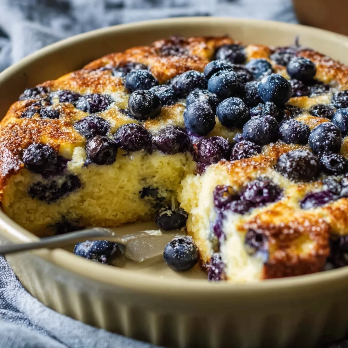 Protein Blueberry Cottage Cheese Bake