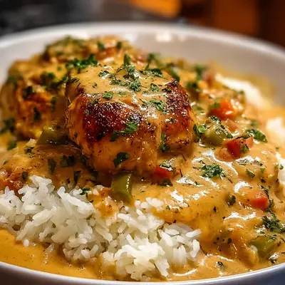 Smothered Chicken and Rice: Southern Comfort Dinner