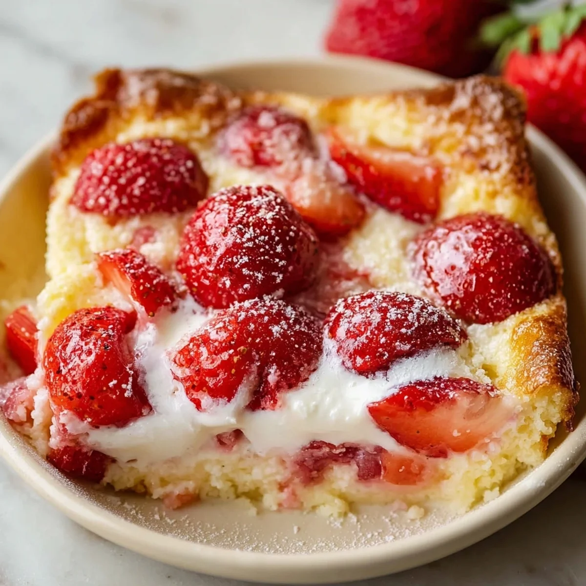 Strawberry Rhubarb Custard Dessert Recipe