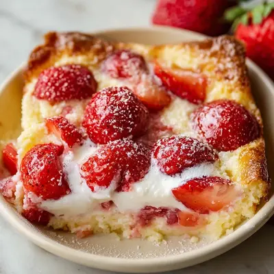 Strawberry Rhubarb Custard Dessert Recipe