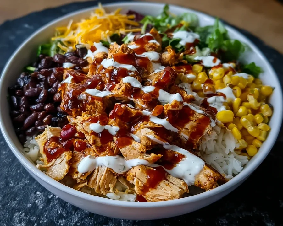BBQ Ranch Chicken Bowl: Macro-Friendly, 42g Protein