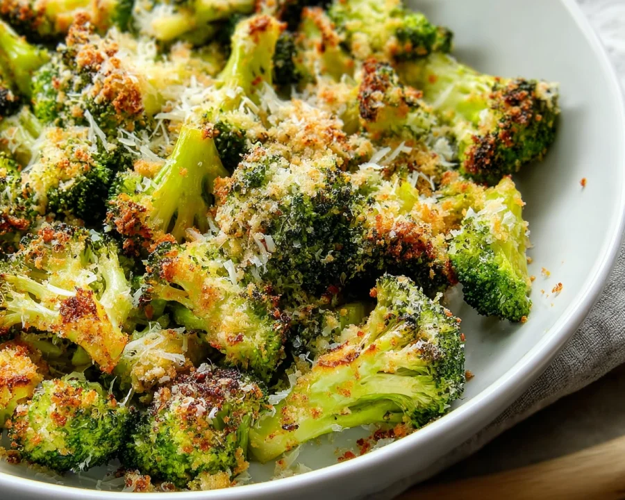 Crispy Parmesan Crusted Broccoli Florets