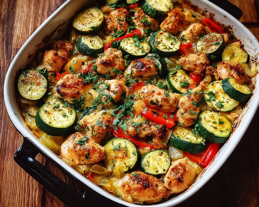 Easy Chicken Zucchini Bake: Healthy One-Dish Meal