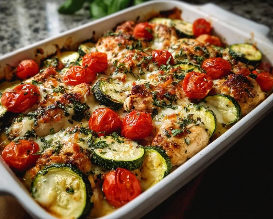 Mediterranean Chicken Zucchini Bake: Easy Meal Prep