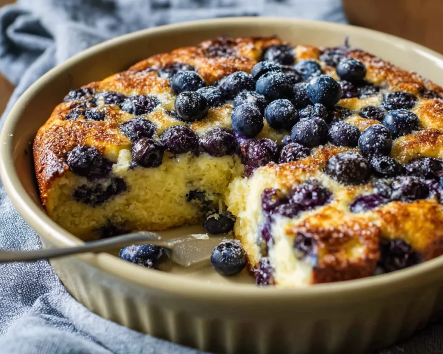 Protein Blueberry Cottage Cheese Bake
