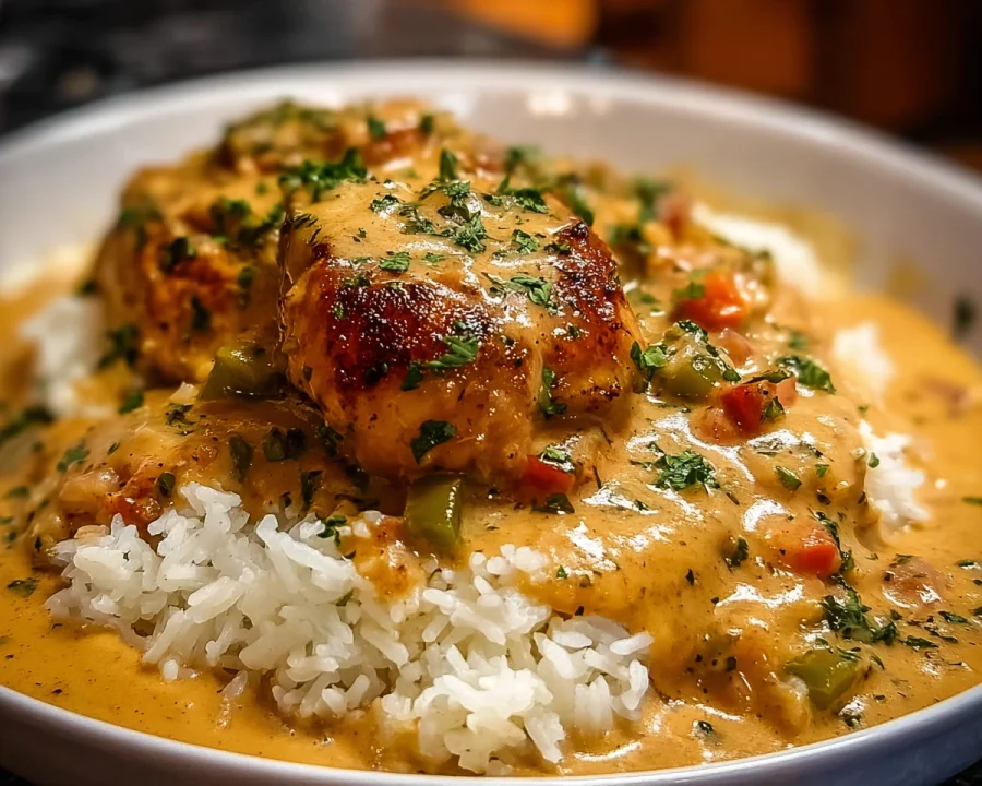Smothered Chicken and Rice: Southern Comfort Dinner