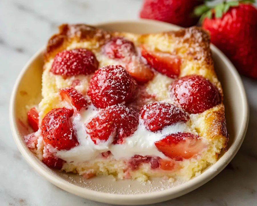 Strawberry Rhubarb Custard Dessert Recipe
