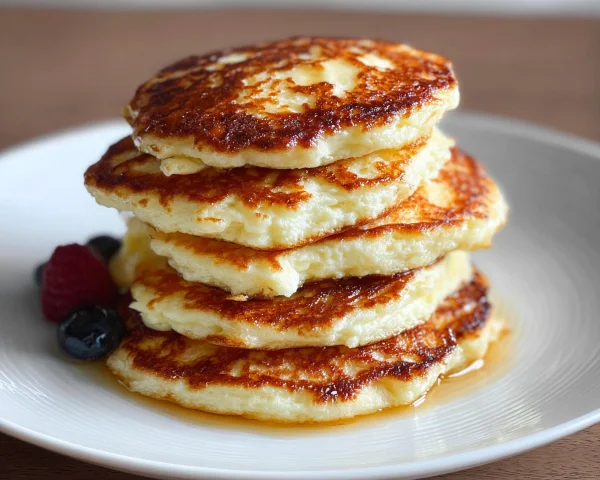 Fluffy High Protein Cottage Cheese Pancakes Recipe