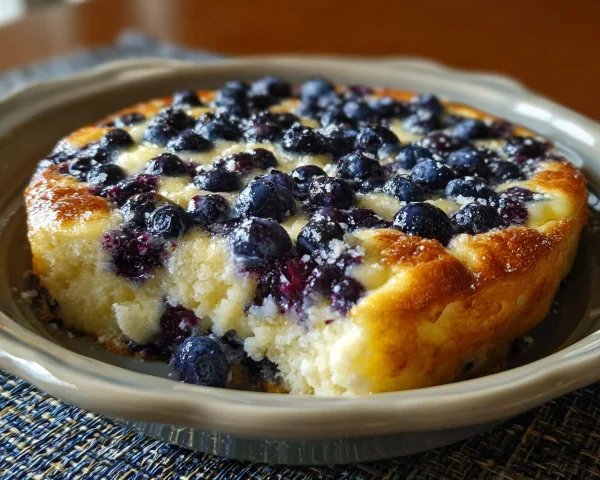 High Protein Blueberry Cottage Cheese Breakfast Bake