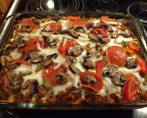 Low Carb Pizza Casserole: Quick & Easy Dinner Tonight