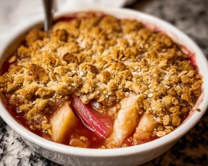 Easy Rhubarb Crisp