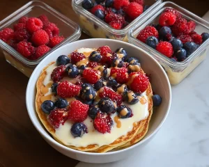 High Protein Pancake Bowls