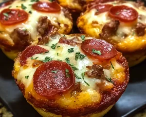 Keto Carnivore Pizza Muffins